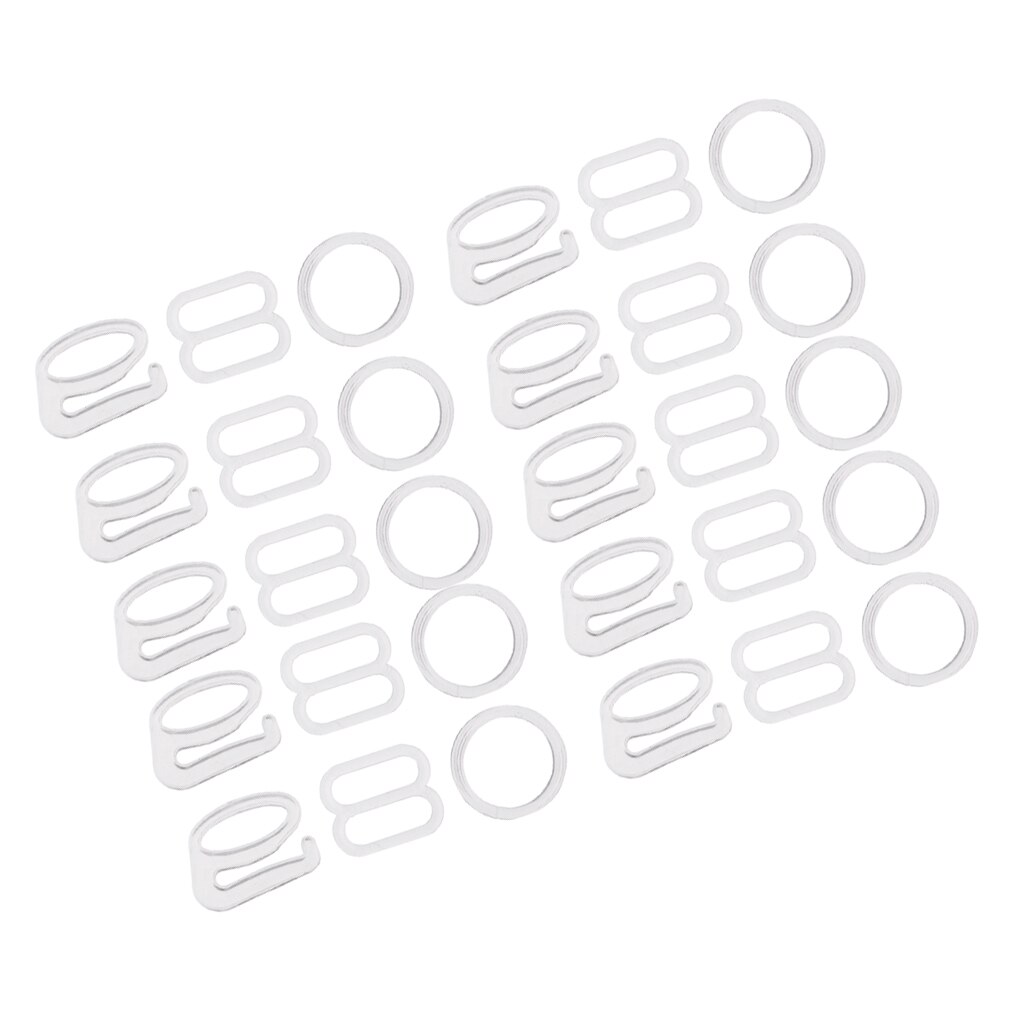 10 sets bh-bandjes schuifjes/haakjes/o-ringen figuur 8 9 0 lingerie versteller voor doe-het-zelf knutselwerkje