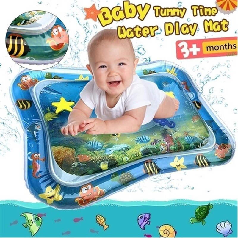 Baby Water Mat Inflatable Play Mat Floor Crawling Pad Games Kids Summer Fun Play Cushion Developing Toys Babies Toys 0-6 Years