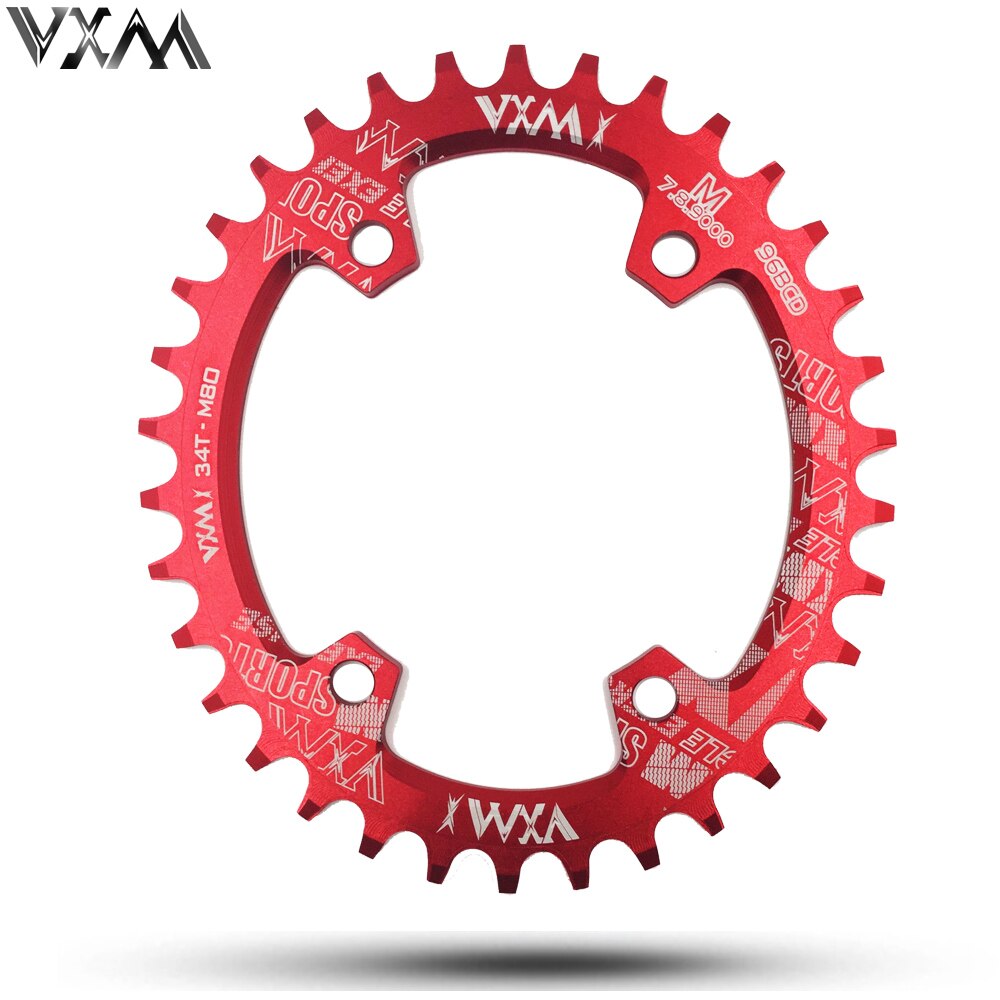 VXM, 32T, 34T, 36T, 38T, 96BCD, plato ovalado de aleación de aluminio, cadena de cadena para bicicleta de carretera, anillo para M7000 M8000 M9000