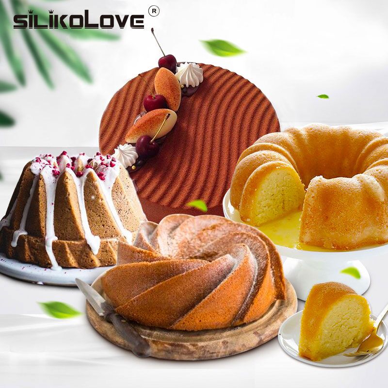 SILIKOLOVE Cake Mallen Siliconen Mallen voor Bakken Gerechten Brood Taarten Loaf Anti-aanbak Siliconen Mould Bakvormen Trays Pannen