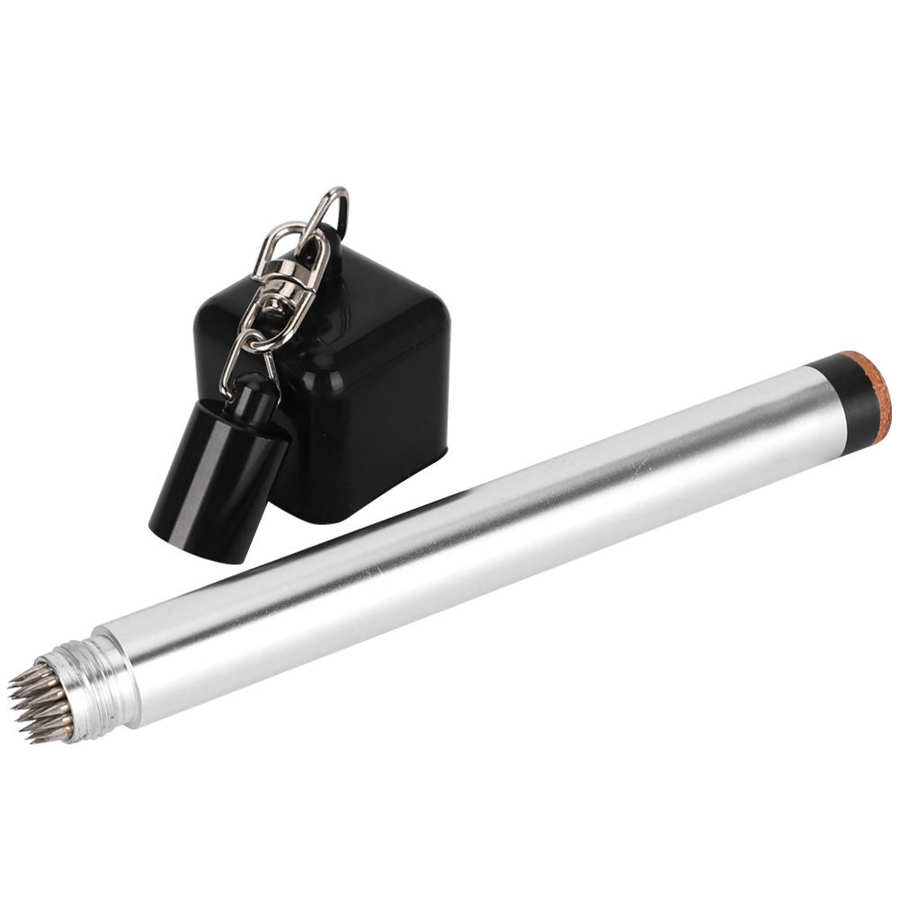 Billiard Tip Tool 2 in 1 Pocket Pool Snooker Chalk Pricker Tip Prep Tool Table Handle