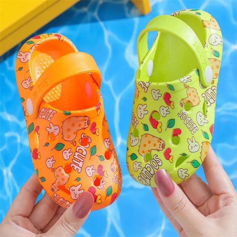 Children Garden Shoes Boys and Girls Cartoon Sandal Summer Slippers Kids Garden Baby Sandals