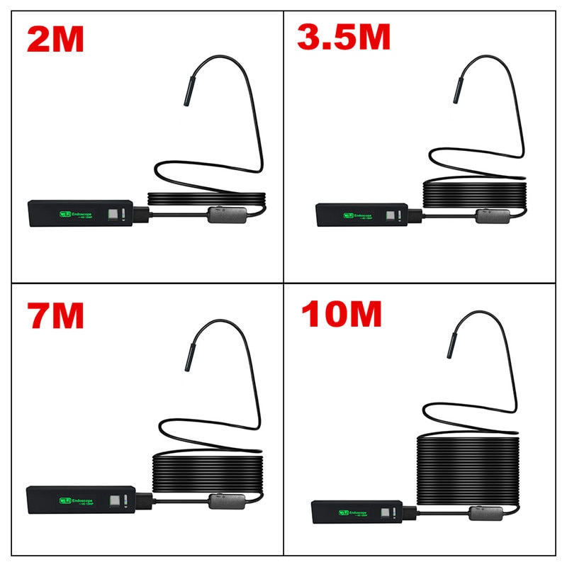 1200p 8mm usb android älypuhelin wifi-endoskooppi  ip68 vedenpitävä joustava kameratarkastus boreskooppiendoskooppi ios mac pc:lle