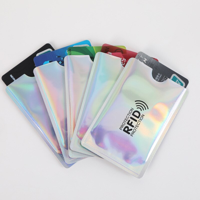 1Pcs Beschermen Credit Card Cover Bank Kaarthouder Anti Rfid Card Case Draagbare Portemonnee Blokkeren Reader Lock Metalen/plastic