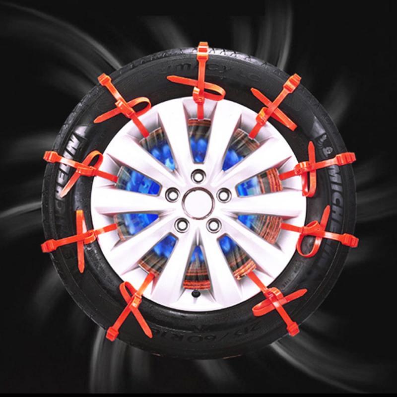 10Pc Car Winter Tire Wheels Snow Chains Snow Tire Anti-skid Chains Wheel Tyre Cable Belt Outdoor Emergency Chain Car Accessories