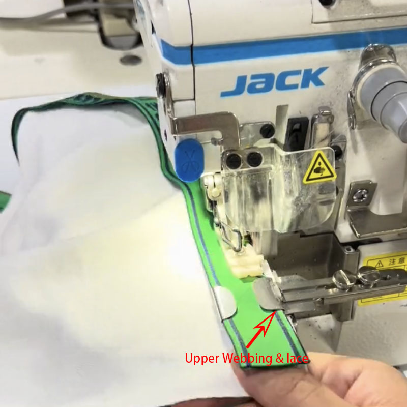 Multifunktionsmåler/installationsbeslag + sømguide, sømguide, sysæt til industriel overlock-symaskine med antirullefunktion