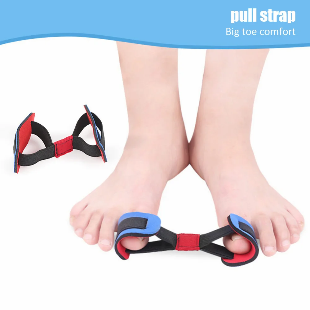 1 Stuks Valgus Corrector Riem Herstel Training Exerciser Strap Teen Separator Grote Teen Brancard Separator Voetverzorging Tool Pedicure