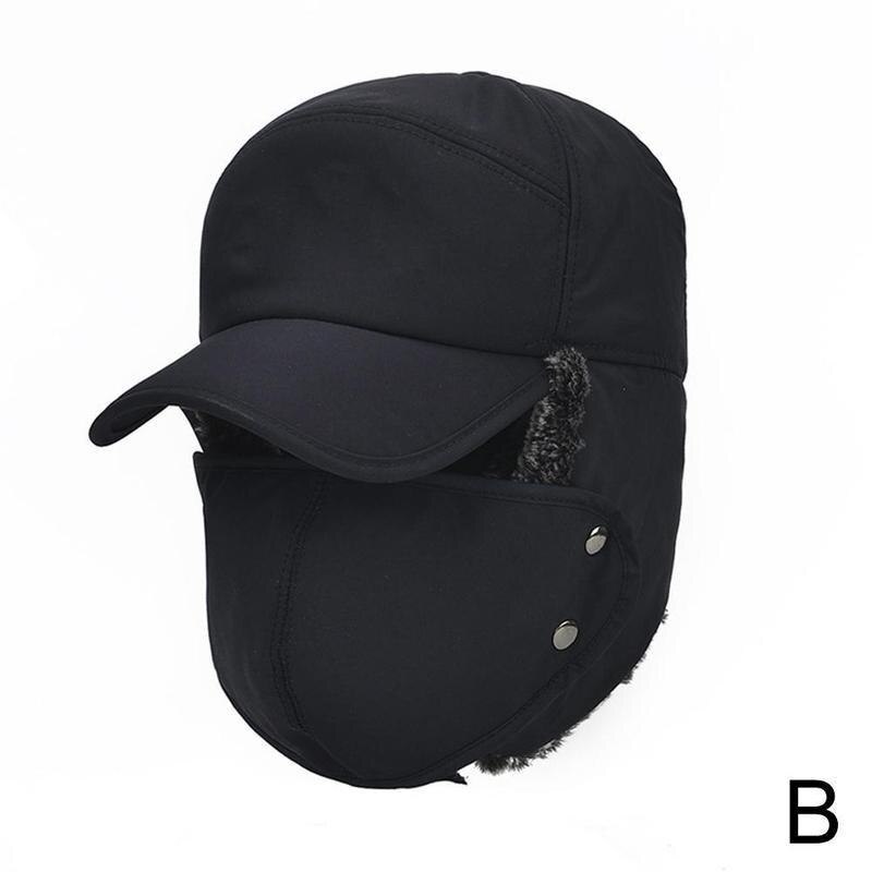 Winter warm Face Mask Men Winter Aviator Bomber Hat Trooper Ear Flap Ski Elmer Fudd Mask Hood Cap: B