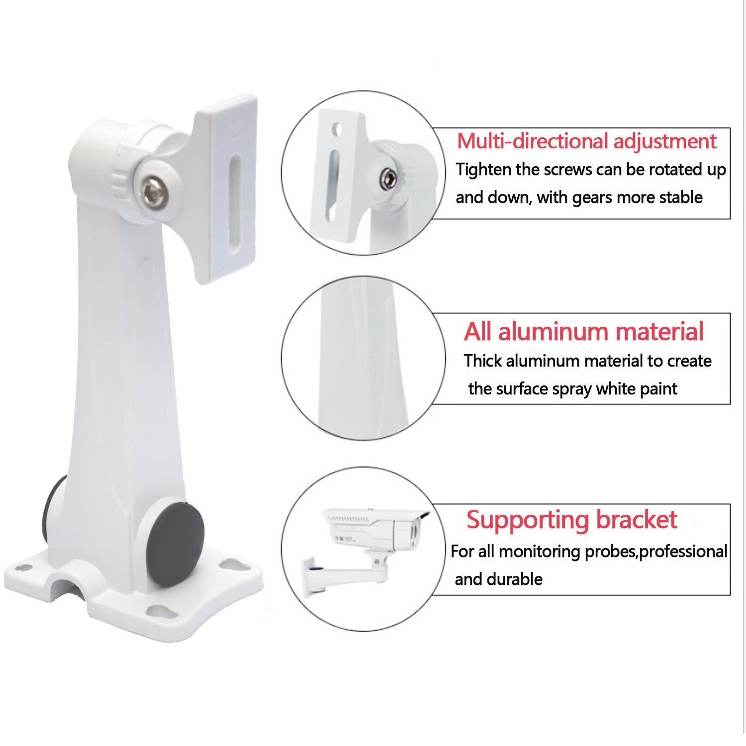 Waterproof Universal CCTV Camera Mount Security Adjustable Outdoor Indoor Home Wall Ceiling Housing Mounting Bracket