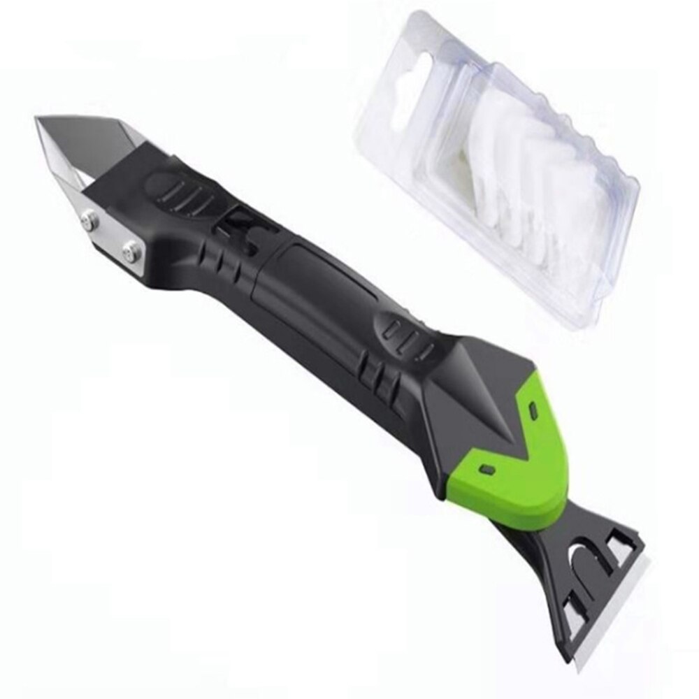 Grattoir à colle 5 en 1, lame en métal, verre, colle, plastique, pelle à colle, beauté