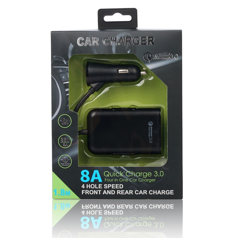 USB Car Charger met QC3.0 Quick Charge 3.0, powerDrive voor Galaxy S7/S6/Edge/Plus voor iPhone Xs/XS Max/XR/X /8 Huawei Google