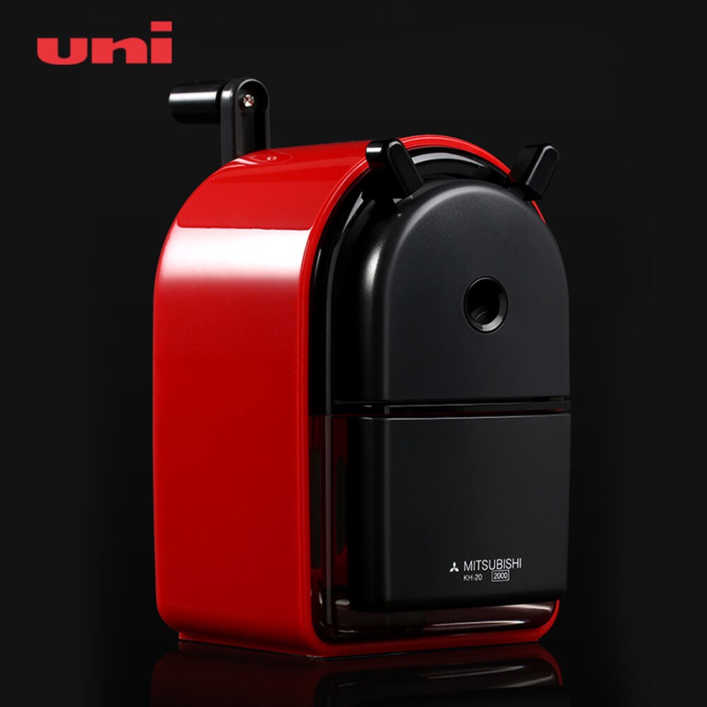 UNI Sacapuntas de lápiz mano manivela KH-20 /18 tamaño medio lápiz ajustable sacapuntas longitud de aleación de sacapuntas de Estudiante