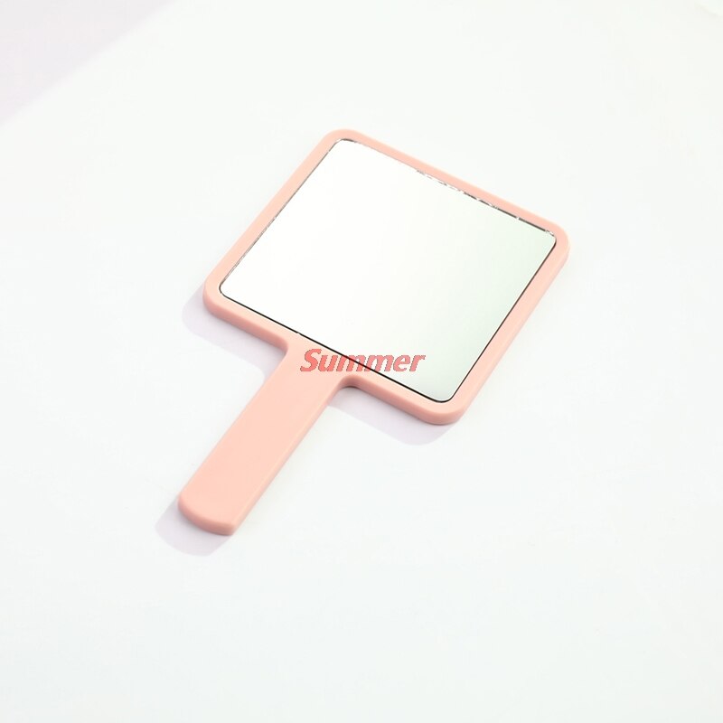 Handle Mirror Square Makeup Mirror Handheld Vanity Mirror Hand Mirror Makeup: PK