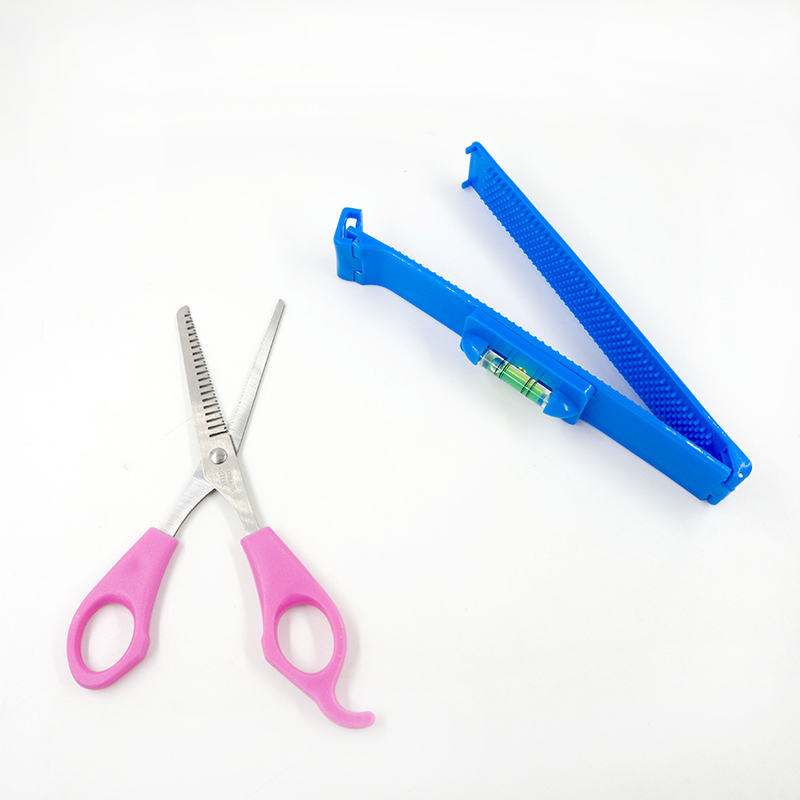2 Stks/partij Professionele Kapper Gereedschap Diy Haar Snijden Snoeien Pony Kappers Schaar Met Liniaal Voor Vrouwen Kapper Benodigdheden