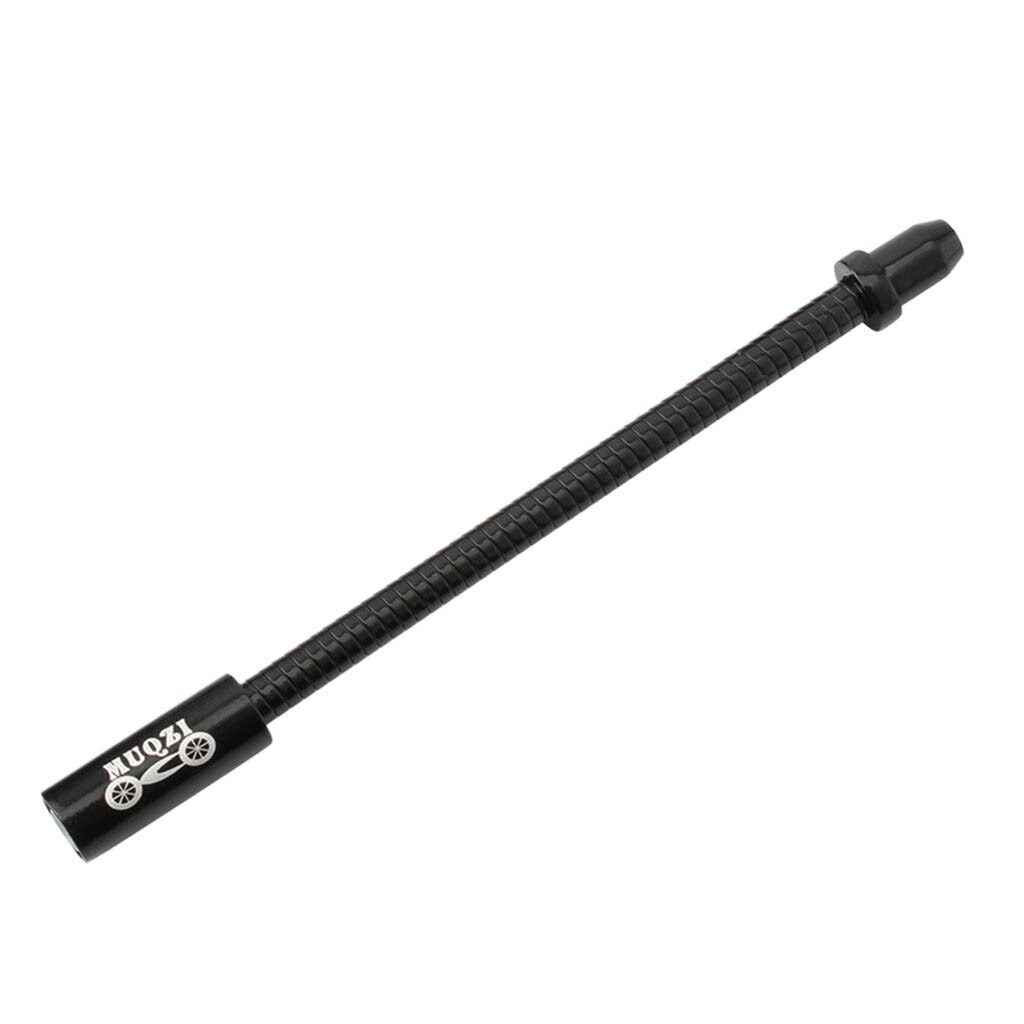 1 PC bicicleta V Freno de freno de codo de acero inoxidable llena de aceite resorte Flexible de protección manguera guía de Cable doble tubo MTB: BK