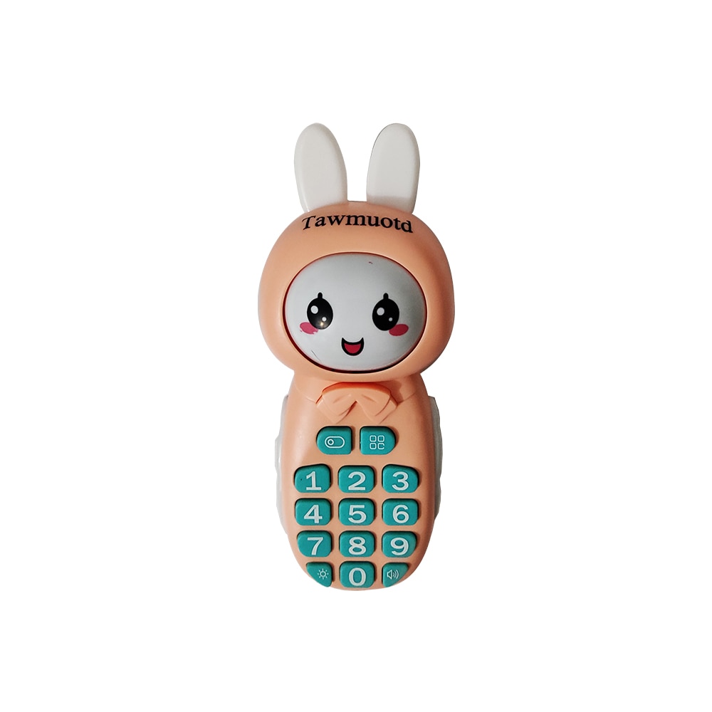 Tawmuotd cellulari giocattolo, bambini placare telefoni cellulari con musica, apprendimento elettronico Mobile musicale per bambini, bambini, rosa