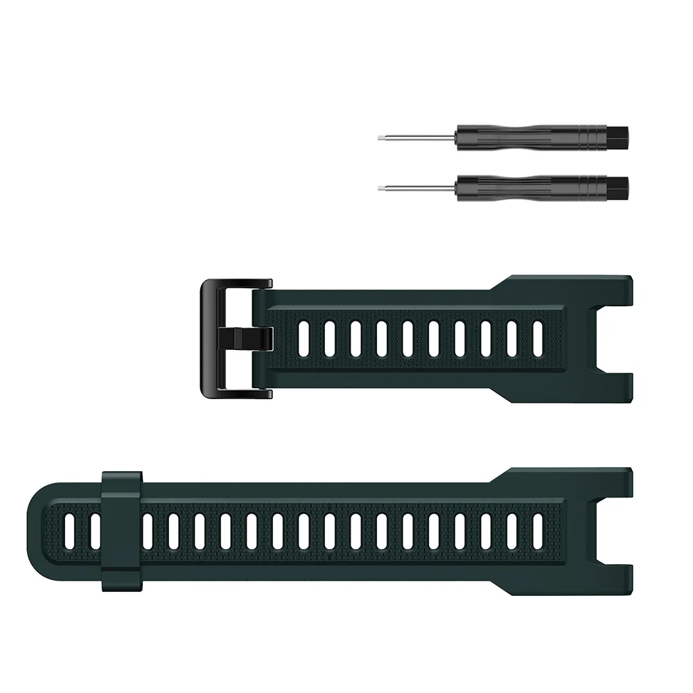 Bracelet en Silicone pour Amazfit T-REX / Trex Pro, accessoires remplaçables, Bracelet de montre pour Huami Amazfit T rex: L / White black