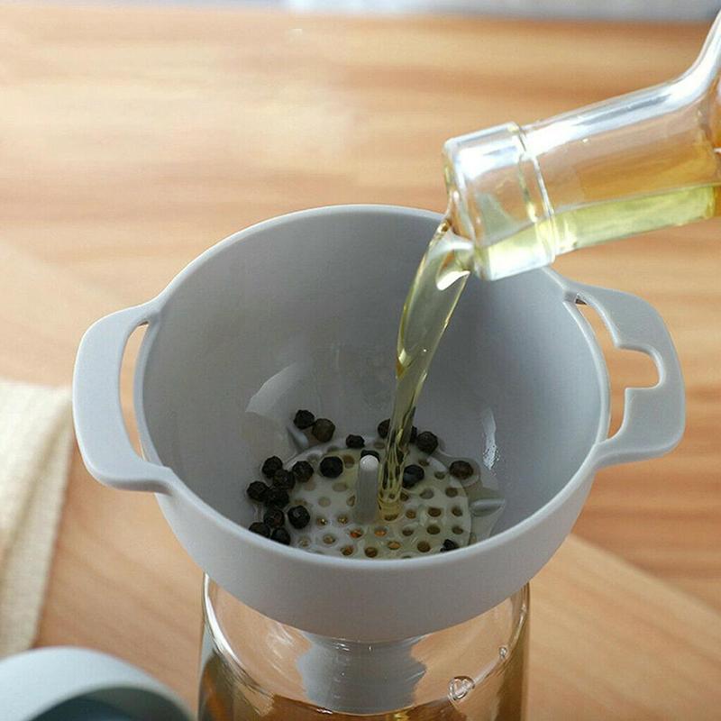 Filter Multi-Function Funnel Set Filter Oil Can Household Oil Hopper Sub-Packaging Plastic Funnel Kitchen Tools
