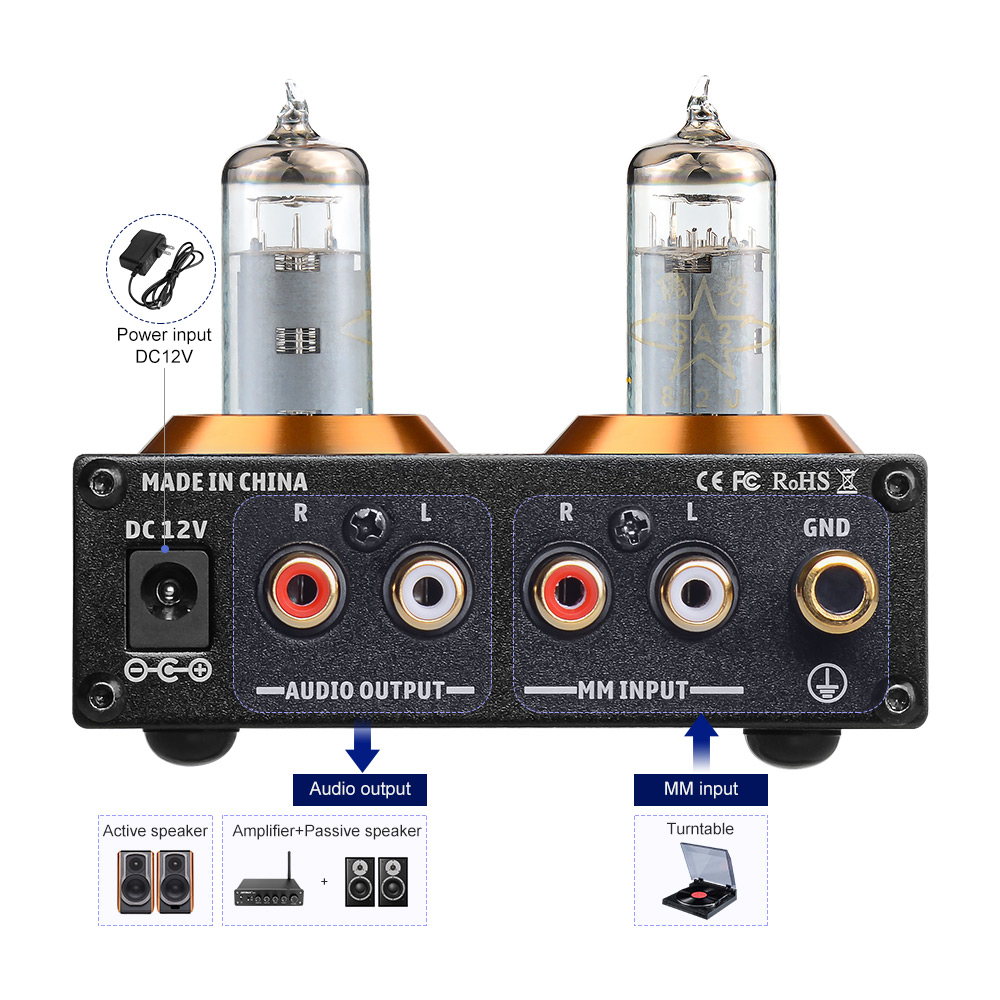AIYIMA Tube T3 HiFi przedwzmacniacz karta audio rura próżniowa 6A2 przedwzmacniacz gramofonowy przedwzmacniacz gramofonowy DIY wzmacniacze dźwięku mocy