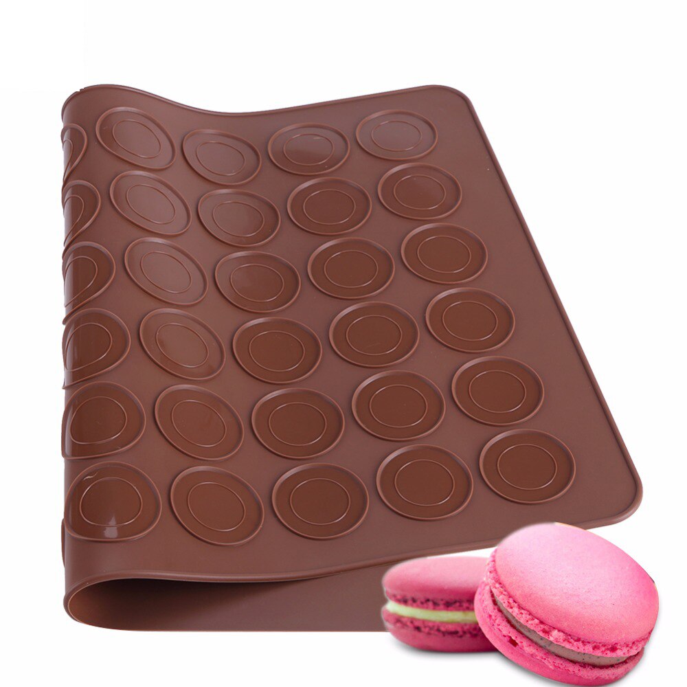 48 gaten Macaron Siliconen Bakken Mat Siliconen Mat Voor Oven Non-stick Bakken Macaron Cake Pad Bakvormen Gebak Bakken gereedschap
