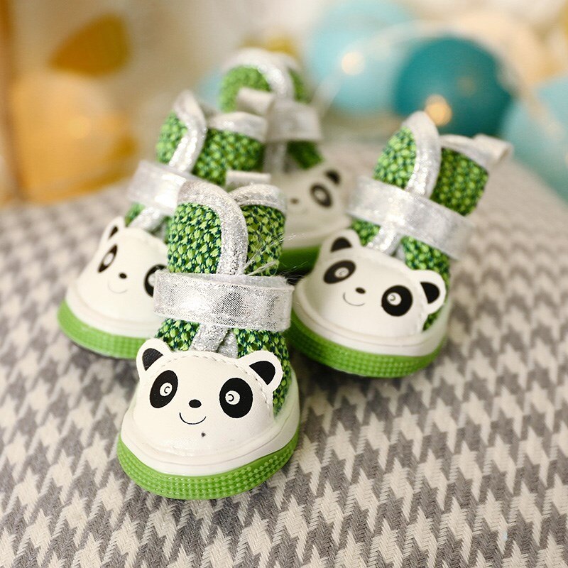 Cute Panda Pet Shoes For Puppies Little Small Dogs Summer Breathable Cat Boots Footwear Accessories For Yorkshire Products