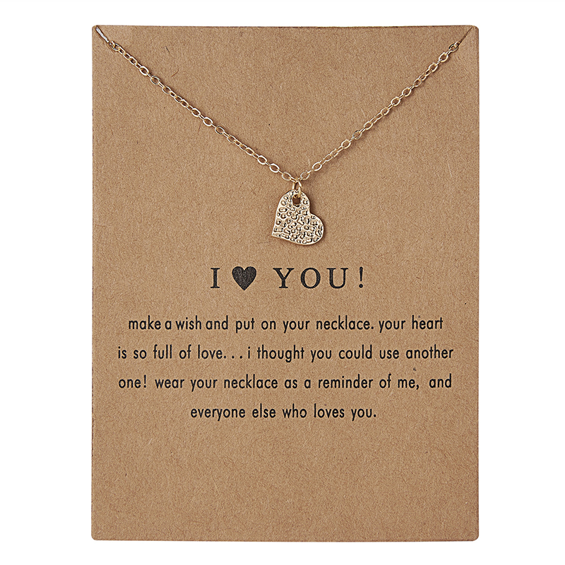 Mode Make A Wish Card Ketting Sieraden Goud Kleur Uil Veer Olifant Vleugel Eenhoorn Vlinder Hart Hanger Vrouwen Bijoux: Antique Copper Plated