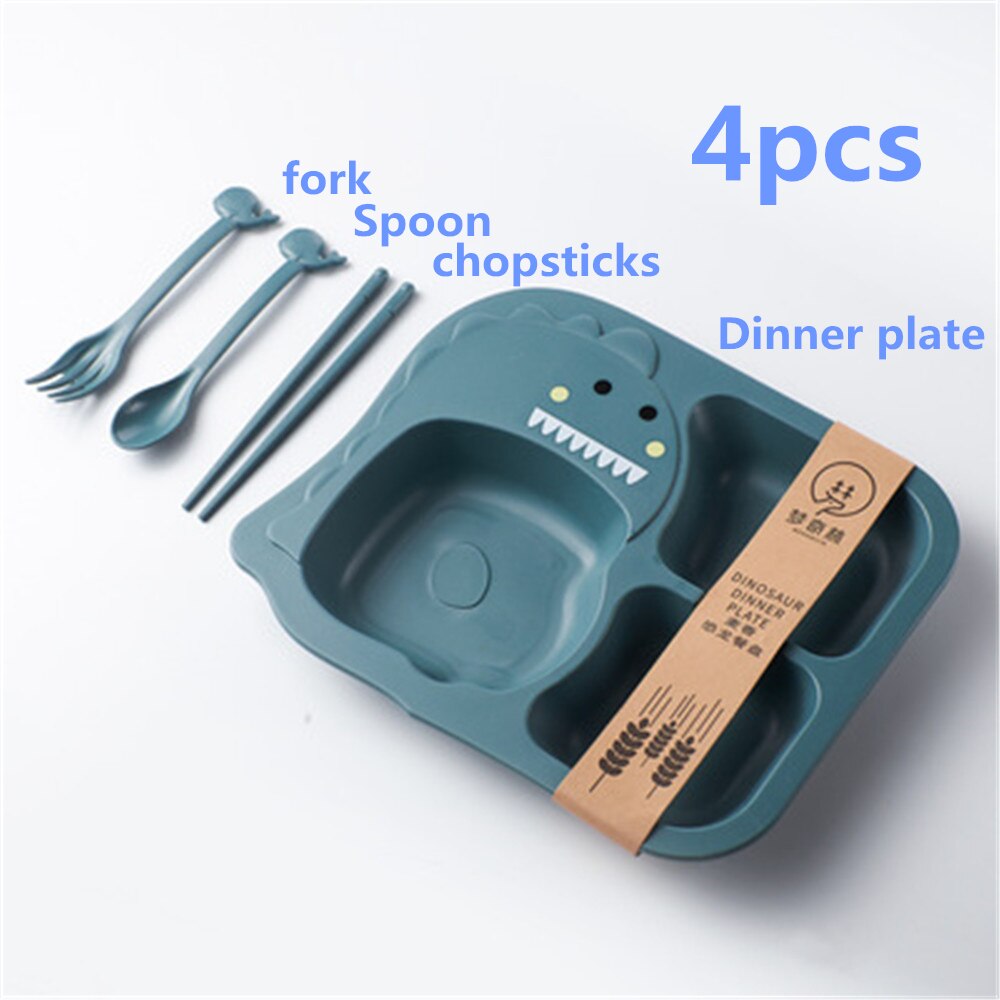 Plato de silicona de dinosaurio para bebé, vajilla de silicona para niños, plato antideslizante, tazón de alimentación de bebé sin BPA, antideslizante: Negro
