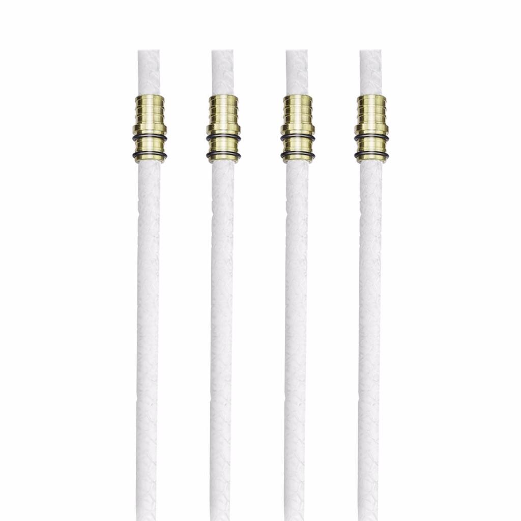 Kit de antorcha de botella de vino 4 paquetes, incluye 4 mechas de antorcha de larga vida, montaje de mecha de latón arte naturaleza hogar Decoración: 4pcs