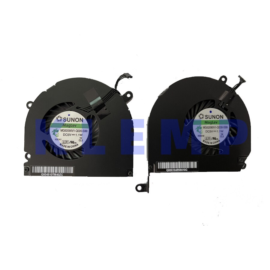 Pardarsey-ventilador de refrigeración de CPU A1286, pieza izquierda/derecha Compatible con MacBook Pro de 15 pulgadas, , , , , , disipador térmico, 1 par: Version 1