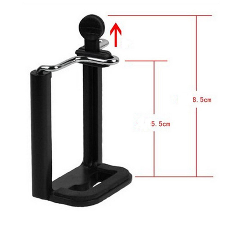 FGHGF Tripod Stand with universal 1/4 inch Nut Screw Hole Black Phone Holder Phone Clip Accessories for Phone Selfie Stick