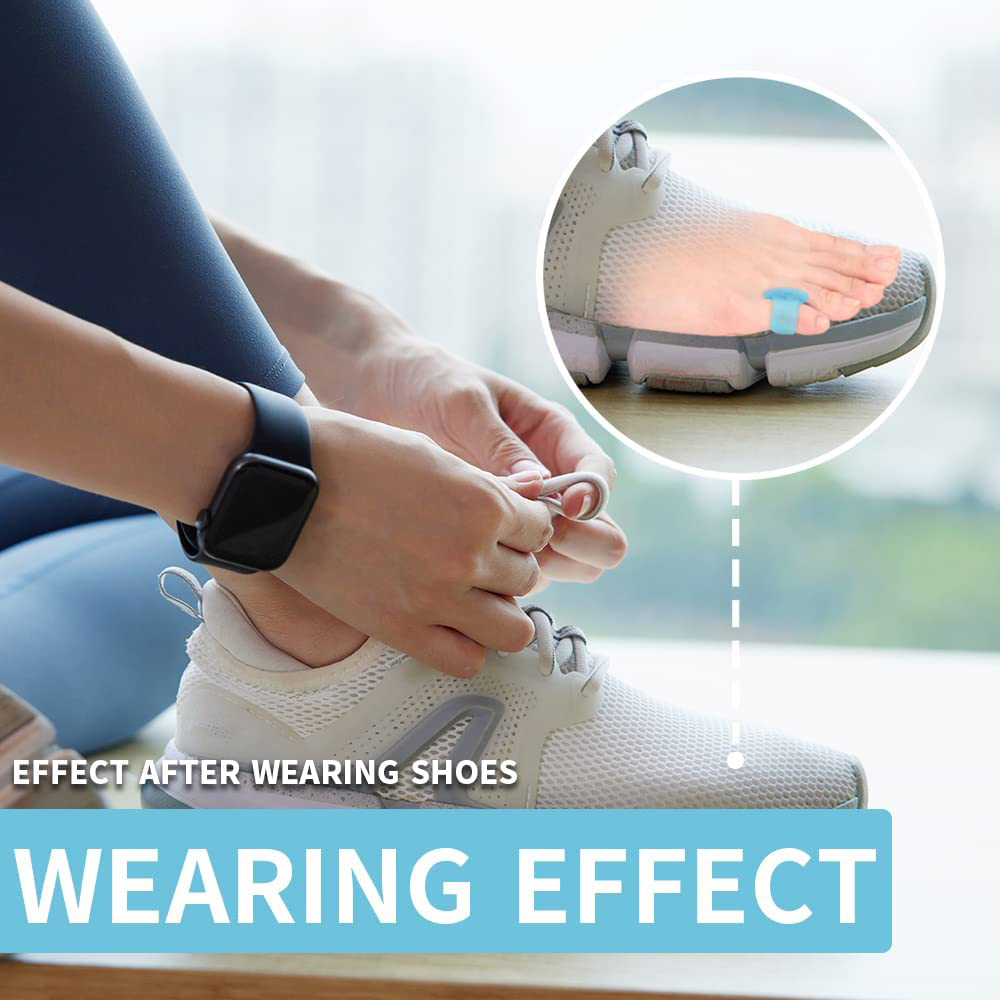 Zehenspreizer, Finger- und Fußschutz, 2 Stück, Gel-Zehenspreizer, Abstandshalter für kleine Zehen, kleine Zehenkissen zur Verhinderung von Reibwerkzeugen