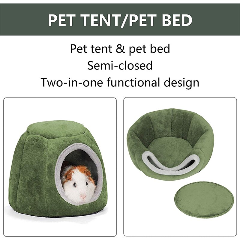 Cavia Bed Hamster Huis Klein Dier Eekhoorn Slapen Nest Katoen Egel Fretten Slapen Cave Huisdier Kooi Speelgoed