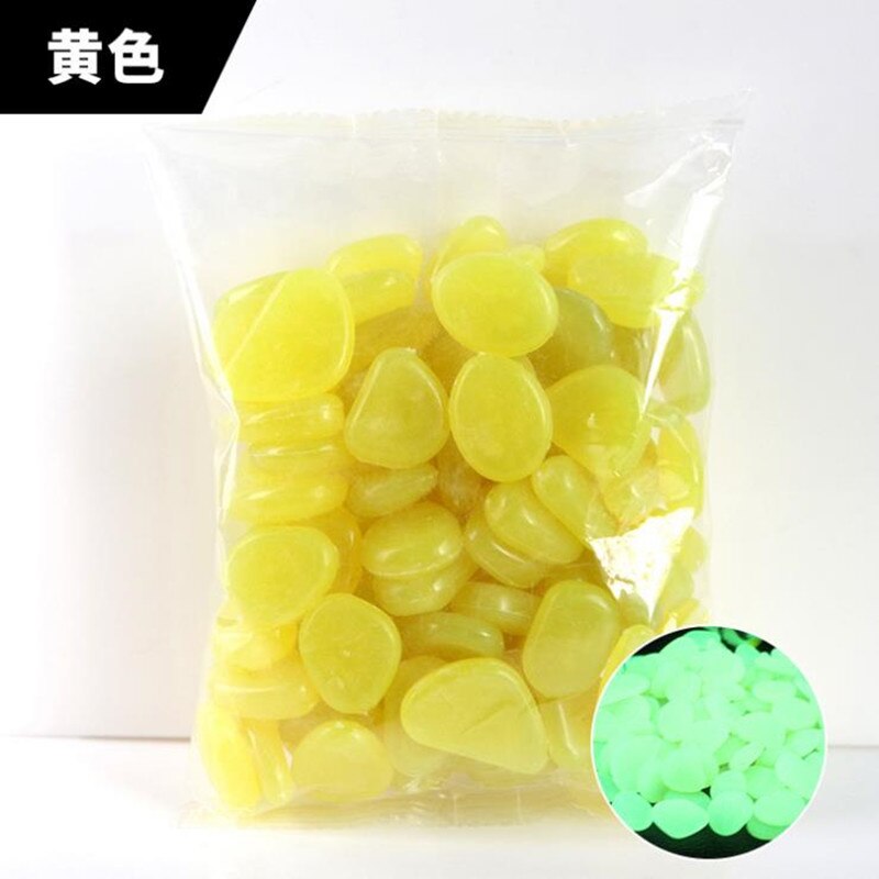 50/100Pcs Lichtgevende Kunstmatige Steentjes Glow In Dark Stone Huis Tuin Decoratie Fluorescent Kunstmatige Steen Voor Aquarium Fish: 50pcs / 5