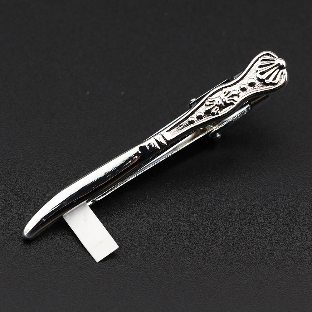 männer Klassische Krawatte Clip Gläser Fisch Flugzeug Gabel Löffel bilden Metall Chrom Edelstahl Stift Schließe Für Geschäft Corbata: 9