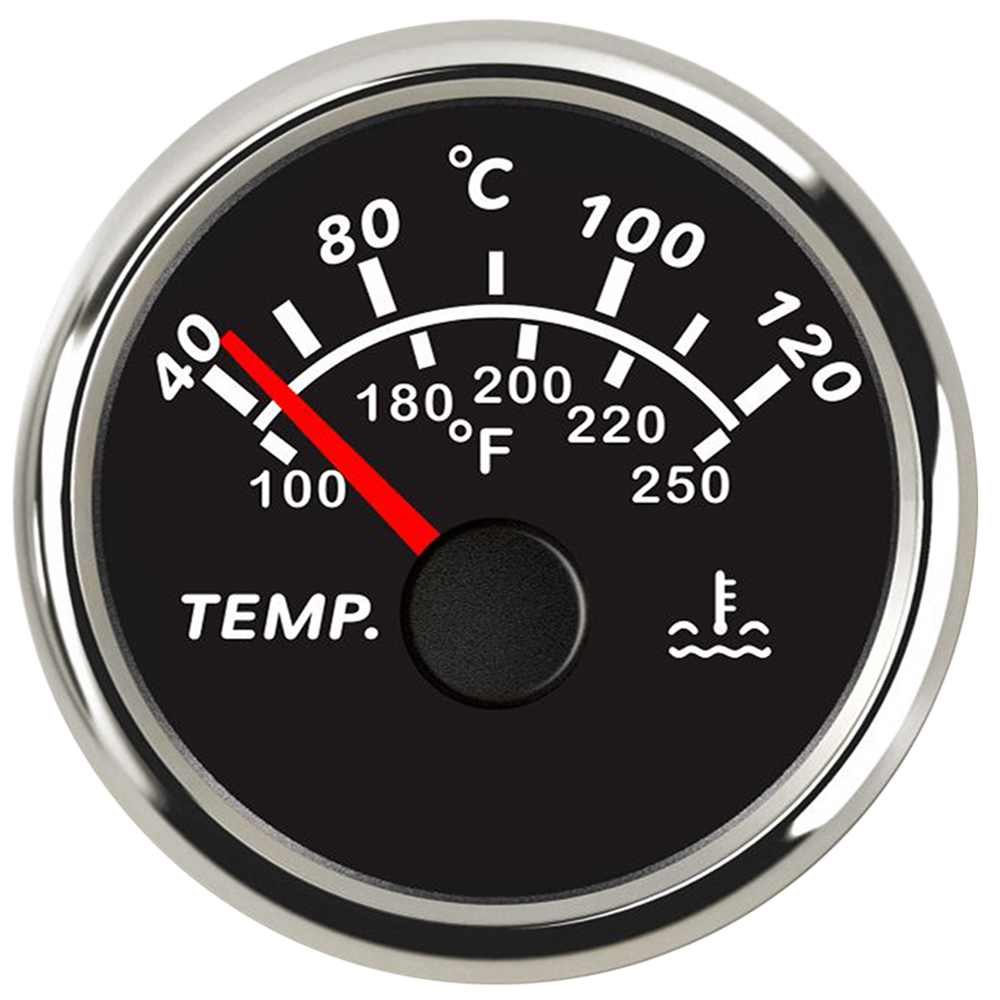 52mm Auto Wassertemperaturanzeige Auto Temperaturanzeige Wassertemperatur Digital Meter + Sensor für Auto LKW Marine Stiefel benutzerdefinierte: dunkel Grau