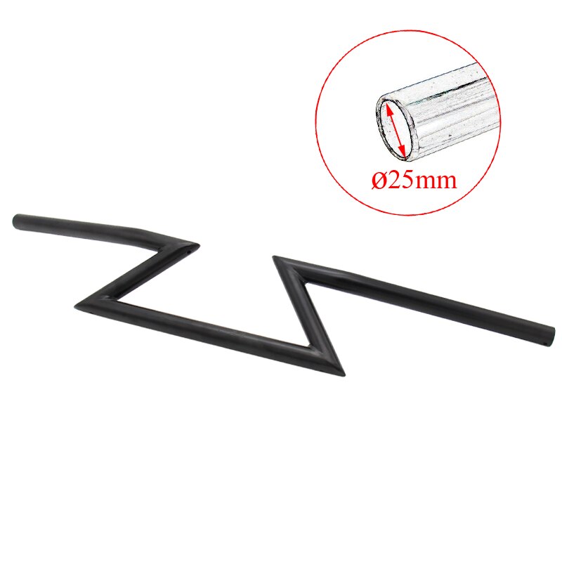 Chopper for 7/8" 22mm 1" 25mm Handle Z Drag Bar Front Handlebar for Harley Sportster Cruiser XL 883 1200 Motorcycle Prince: Black 25mm
