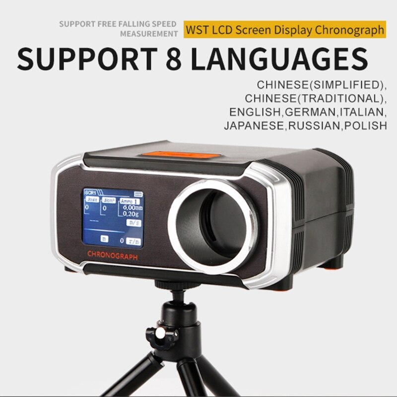 LCD Display Matching Chronograph Shooting Speed Tester Velocity Meter Velocimetry Measuring with Phone APP &amp; Tripod