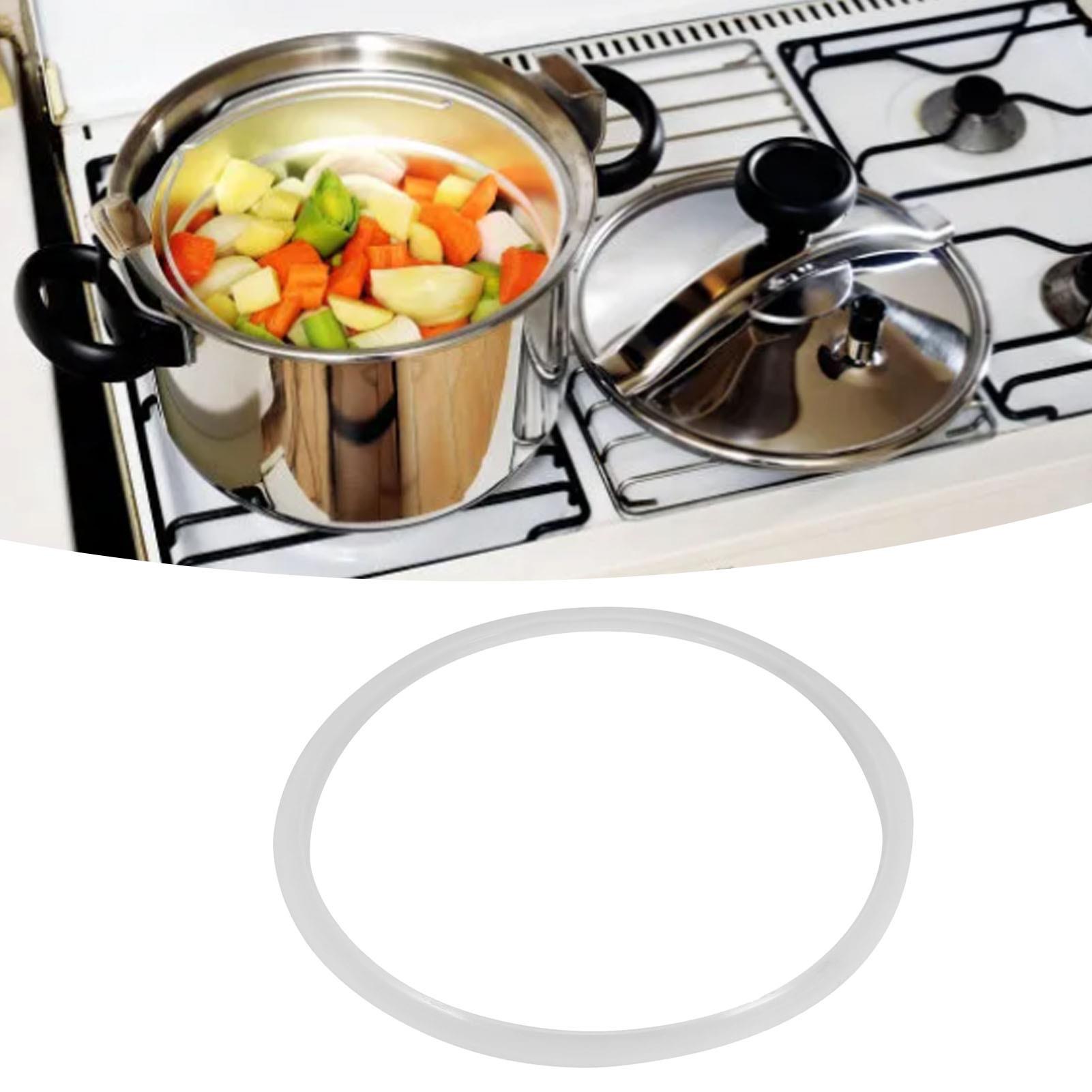 Silicone Pressure Cooker Gasket 22-32cm White Rubber Seal Cooking Tool Set