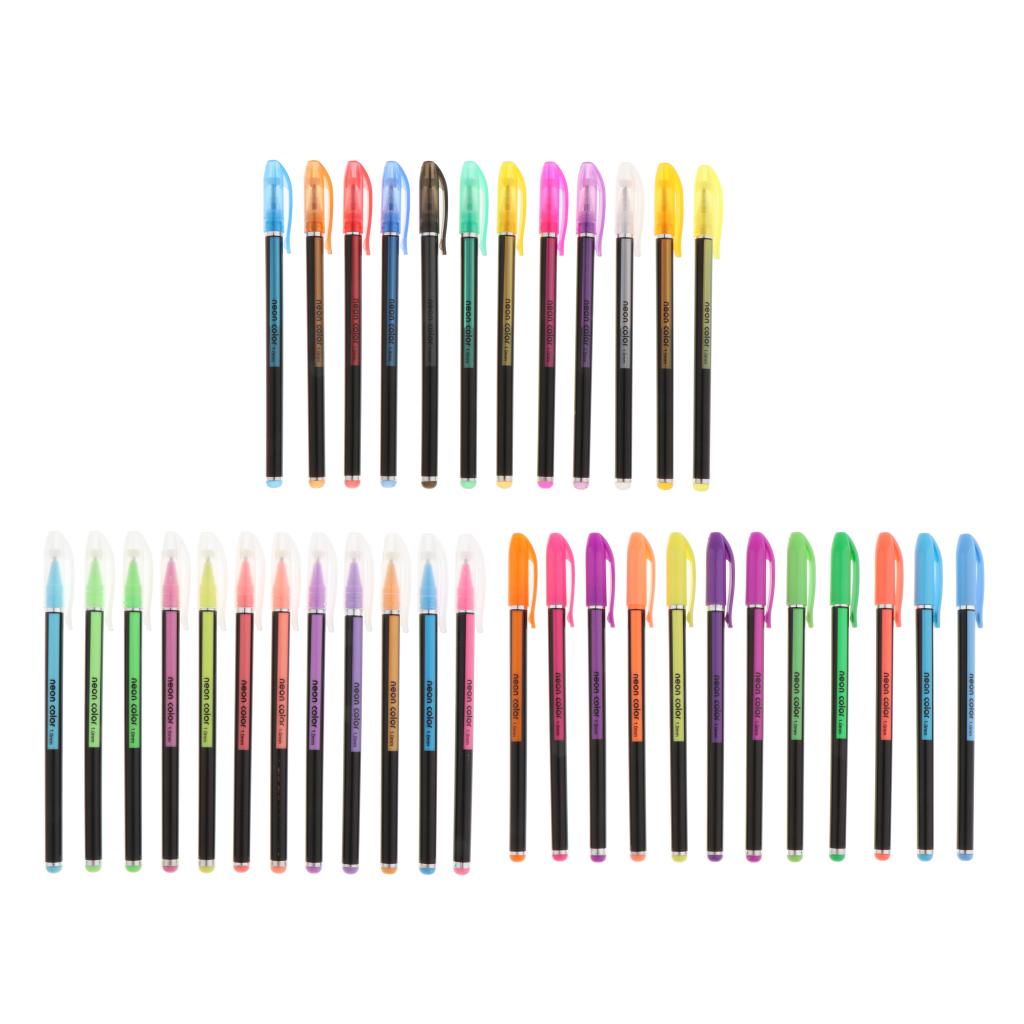 Assorted Marker Pen Highlighter Premium Painting Drawing Card Makers DIY Pen: 36 Colors