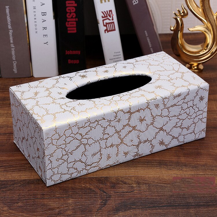Pu en houten rechthoekige verwijderbare thuis auto tissue box deksel zakdoekendoos auto papier opbergruimte thuis bruiloft decoratie 527