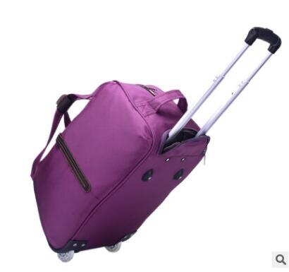 Rejse bagage taske på rullende bagage taske hjul trolley taske rejse boarding taske med hjul rejse kabine bagage kuffert