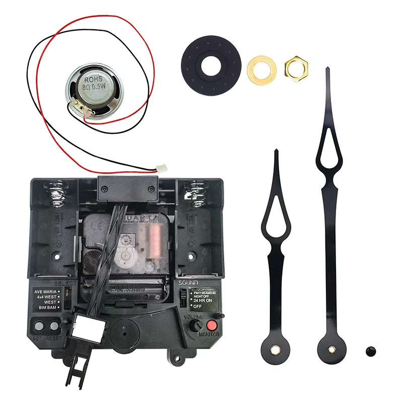 Sun Ximin Temple 4 Soorten Muziek Hele Puntklok Uit Één Stuk 300G Swing Clock Machine Core Diy Accessoires: Overigen / Rood