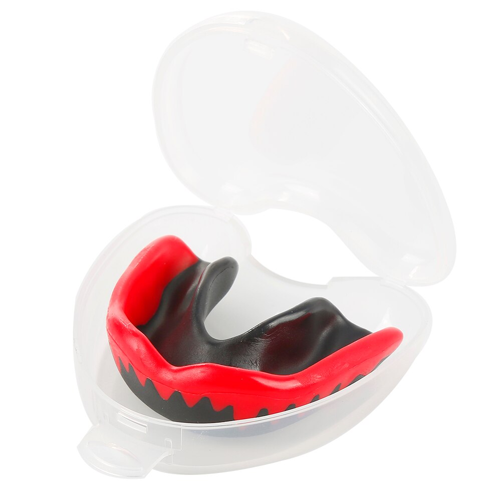 Nuovo Sharp Tooth Protector Boxing paradenti Brace Boxing Tooth Protector Tooth Guard Sports Brace apparecchio ortodontico Trainer: 03