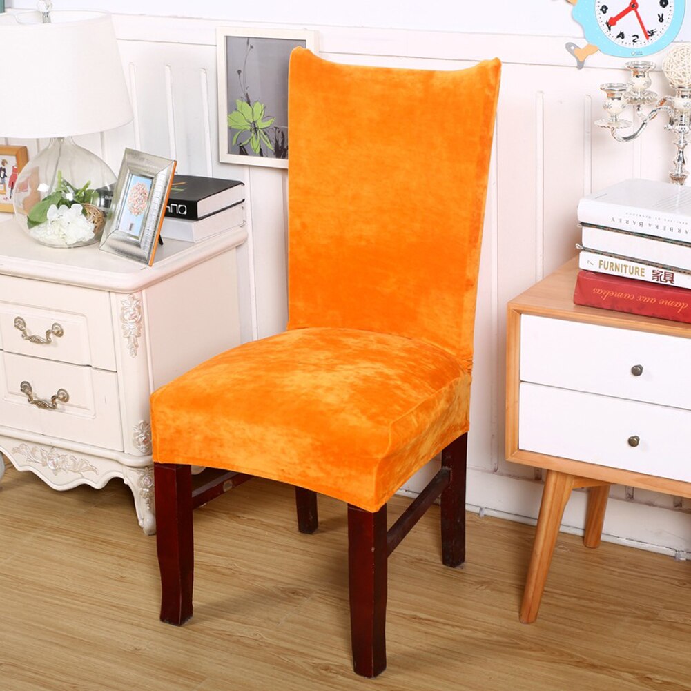 Housse de chaise élastique Anti-acariens, couleur unie, antidérapante, extensible, résistant au lavage, sans plis