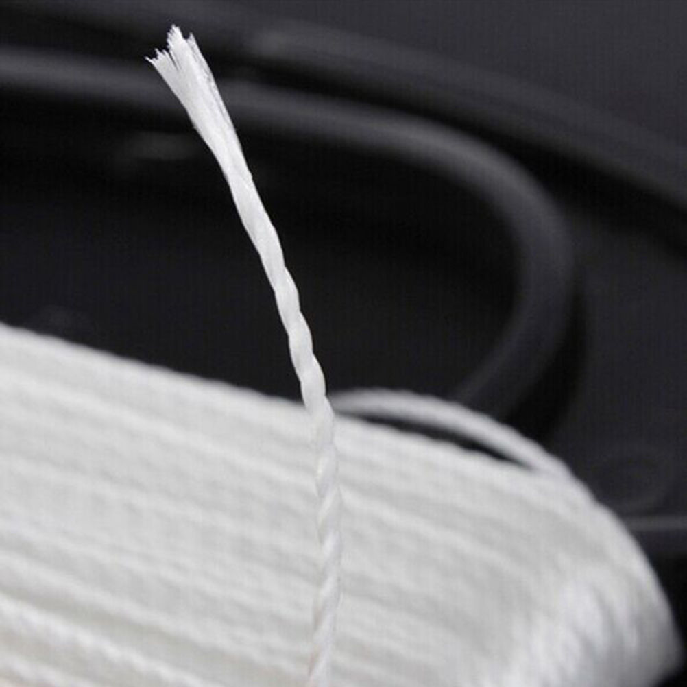 1 Set D Shape Flying Kite Line Plastic + Polyester White Color Line Board Flying Kite Accessories 100M