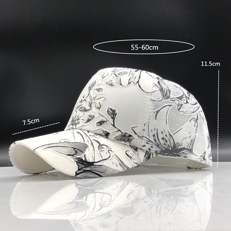 Gorra de béisbol sencilla para mujer, gorro con bordado de flores, Snapback, malla, Verano