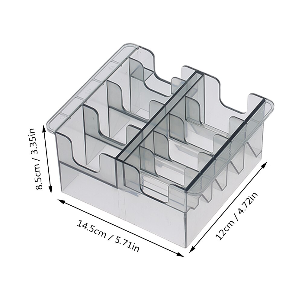 10 stuks tondeuse kammen gids kit magnetische transparante plastic tondeuse opzetstukken kapsalon gereedschap: Kammenhouder