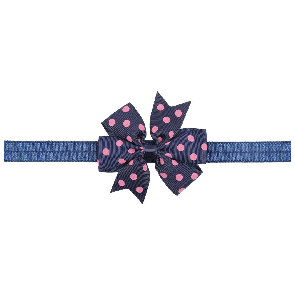 Bébé fille bandeau infantile cheveux accessoires tissu bande -né chapeaux Dot headwrap bambins pansement ruban arcs diadème: 5