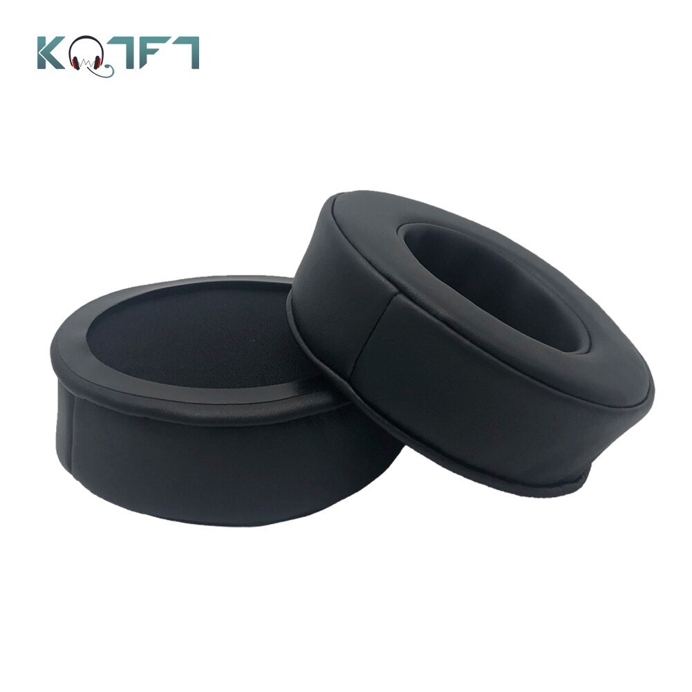 KQTFT-almohadillas de repuesto de terciopelo para auriculares, piezas de almohadillas para Superlux HD681EVO HD668B HD681 HD681B HD662, cubierta para almohadillas: Thick Leather