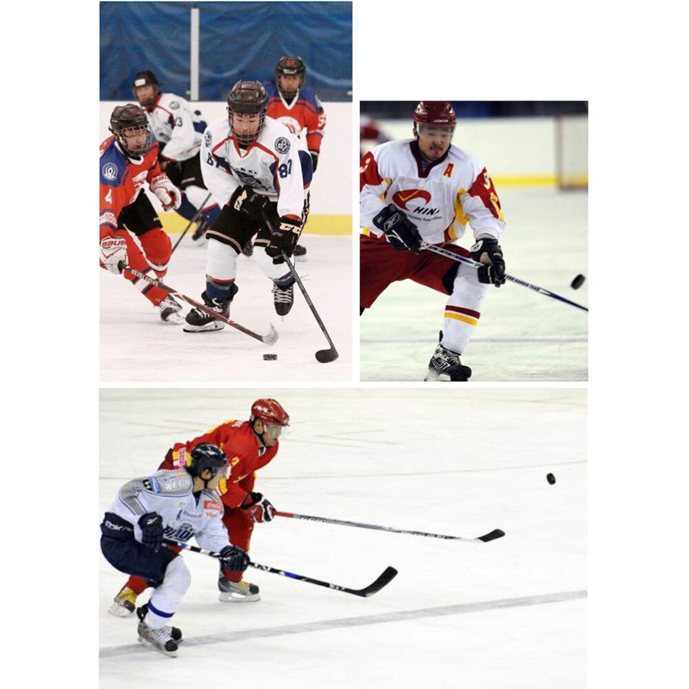 6 Pcs Ice Hockey Pucks - Standard Training Balls - Professional Rubber Sports Supplies